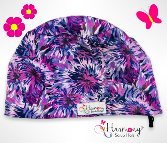 Purple Sun Burst EURO® Scrub Hat