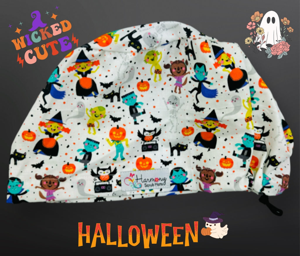 HALLOWEEN Characters EURO® Scrub Hat