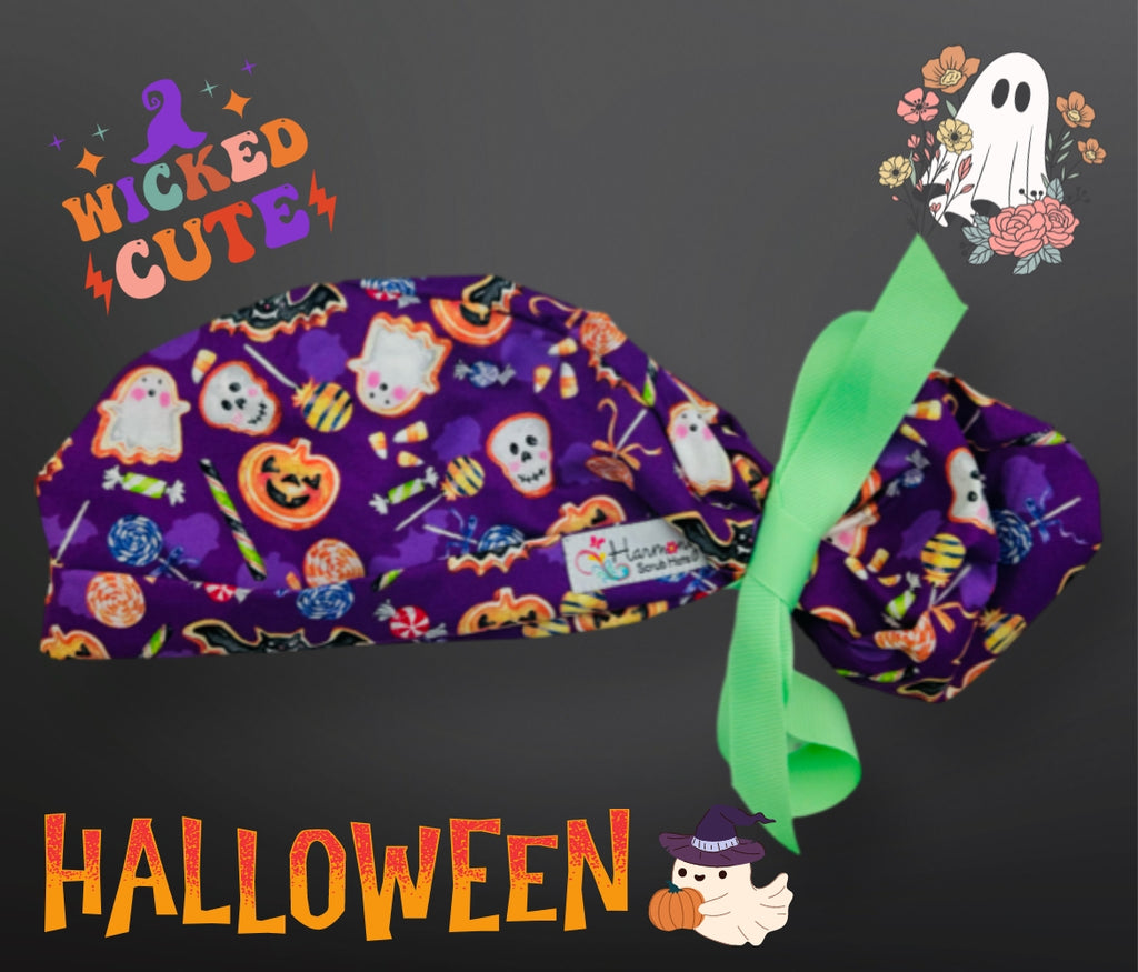 HALLOWEEN Treats Modern Pony™ Scrub Hat