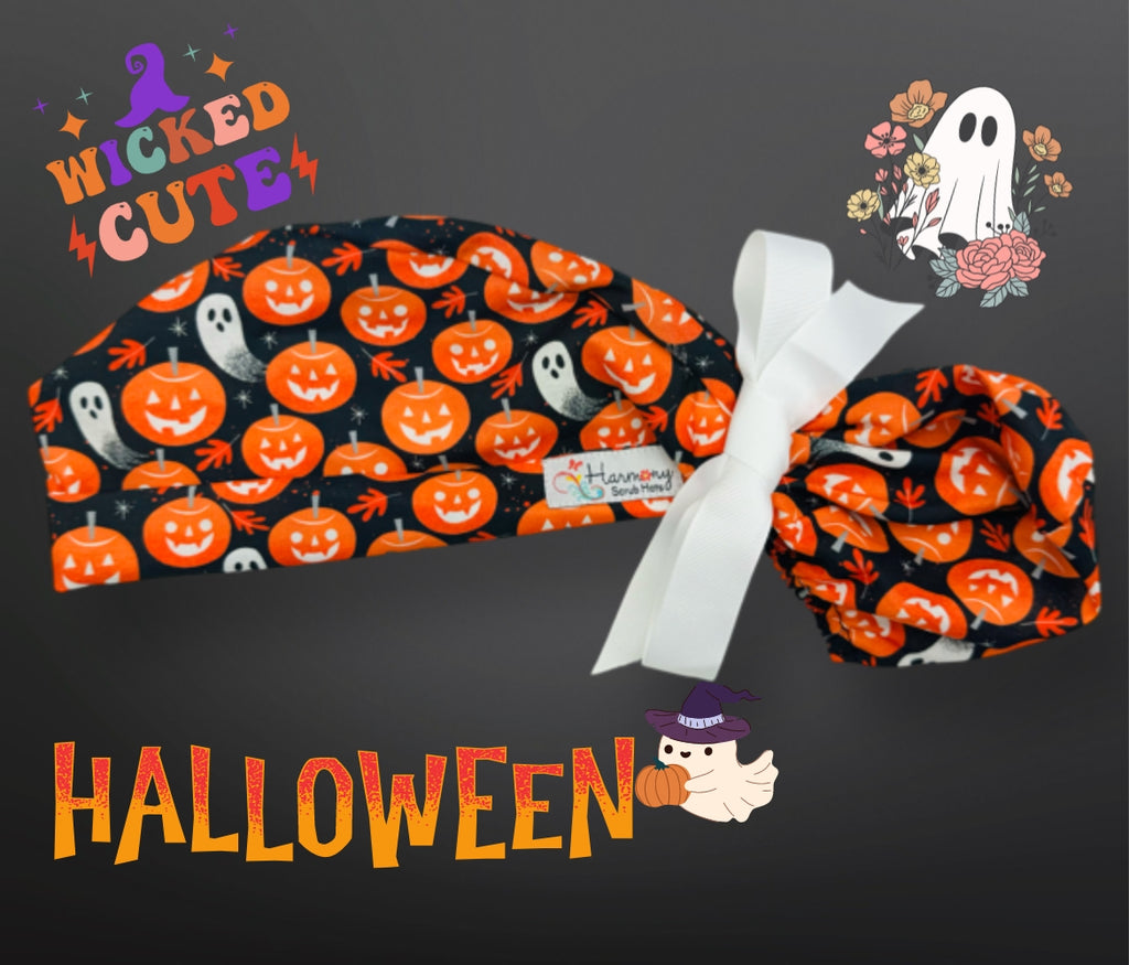 HALLOWEEN Jack & Ghouls Modern Pony™ Scrub Hat