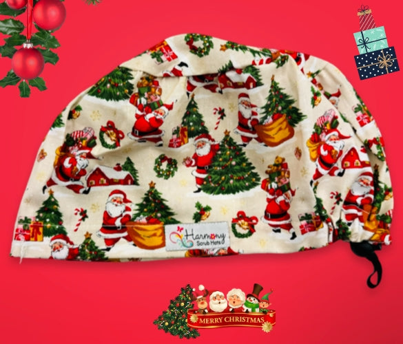 CHRISTMAS Busy Santa EURO® Scrub Hat