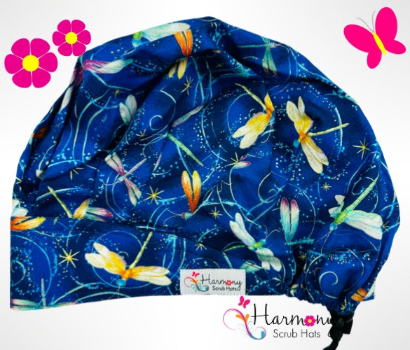 Dragonfly Dreams Modern Bouffant™ Scrub Hat