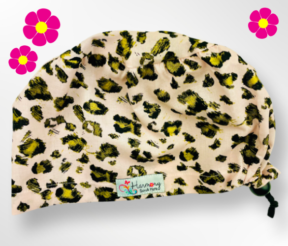 Pink Cheetah EURO® Scrub Hat