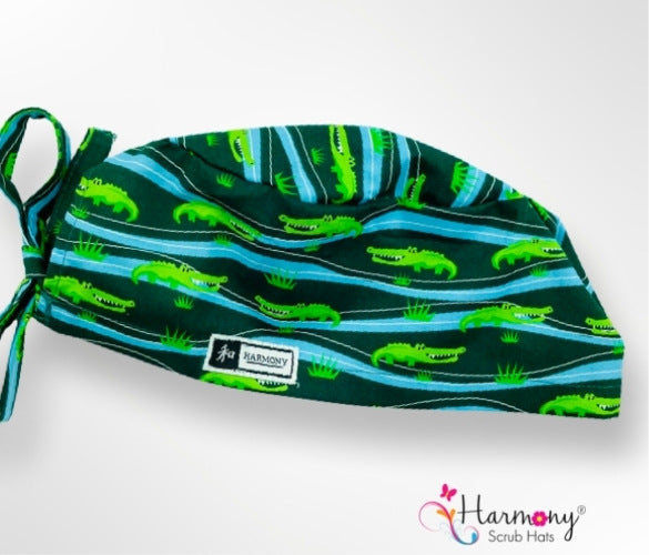 Gator Land Mens Scrub Hat | Harmony Surgical Designs